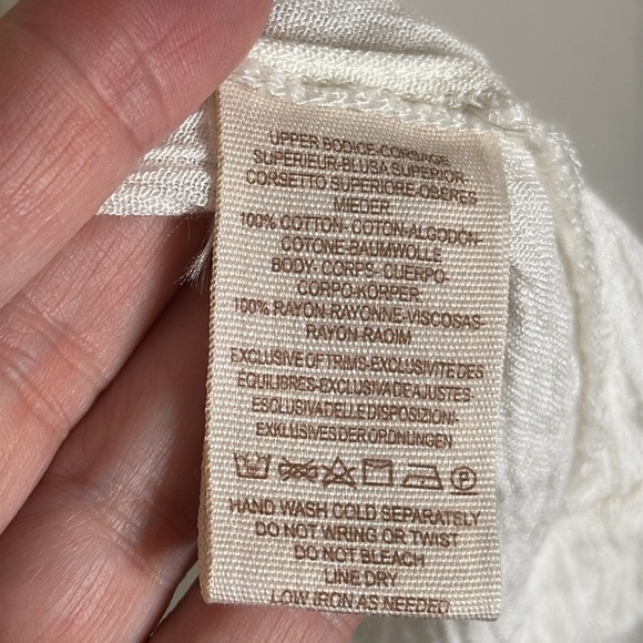 Free People Twice as Nice Sleeveless Boho Tunic Size Medium Wedding Bridal Grad - Picture 9 of 10